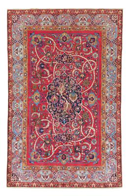 Keschan Seide, Iran, ca. 204 x 132 cm, - Orientální koberce, textilie a tapiserie