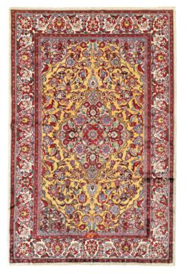 Keschan Souf Seide, Iran, ca. 185 x 120 cm, - Orientteppiche, Textilien & Tapisserien