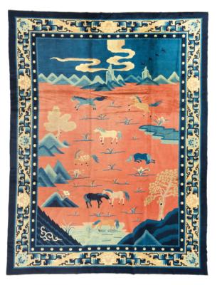 Nichols, Nordostchina, ca. 365 x 278 cm, - Orientální koberce, textilie a tapiserie
