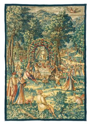 Tapisserie, Brüssel, ca. H. 237 x B. 165 cm, - Orientální koberce, textilie a tapiserie