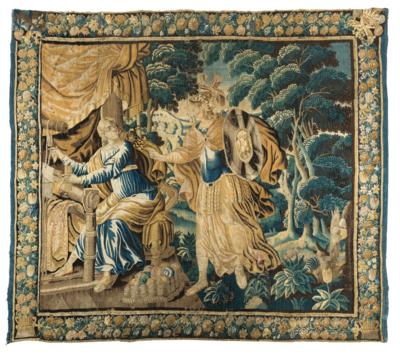 Tapisserie, Brüssel, ca. H. 276 x B. 320 cm, - Orientteppiche, Textilien & Tapisserien