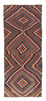 Veramin Kelim, Iran, ca. 380 x 160 cm, - Oriental Carpets, Textiles and Tapestries