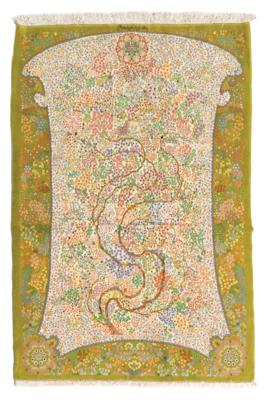 Ghom, Iran, c. 205 x 135 cm, - Orientální koberce, textilie a tapiserie