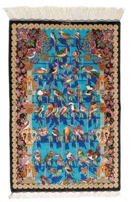 Ghom Silk Fine, Iran, c. 115 x 75 cm, - Oriental Carpets, Textiles and Tapestries