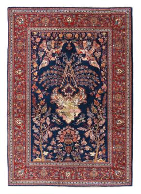 Keshan pair, China, c. 198 x 137 cm and c. 204 x 137 cm, - Oriental Carpets, Textiles and Tapestries
