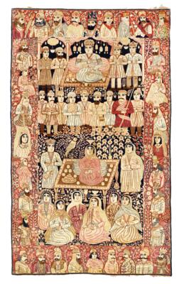 Kirman Raver, Iran, c. 245 x 146 cm, - Oriental Carpets, Textiles and Tapestries