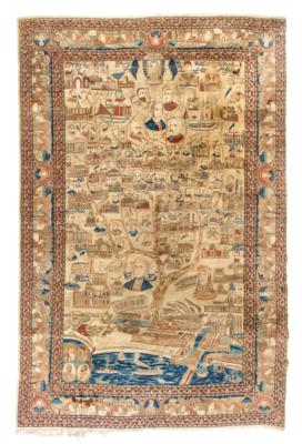 Kirman Raver, Iran, c. 430 x 280 cm, - Oriental Carpets, Textiles and Tapestries
