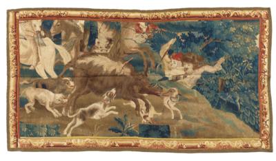 Tapestry Fragment, Brussels, c. 110 cm high x 200 cm wide, - Tappeti orientali, tessuti, arazzi