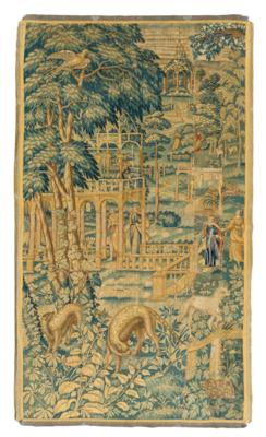 Tapisserie Fragment, Frankreich, ca. H. 250 x B. 145 cm, - Orientteppiche, Textilien & Tapisserien