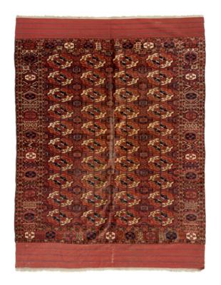 Tekke, West Turkestan, c. 294 (239 without kilim) x 188 cm, - Oriental Carpets, Textiles and Tapestries