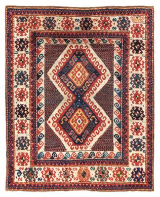Bordjalu, Südwestkaukasus, ca. 192 x 160 cm, - Orientteppiche, Textilien & Tapisserien