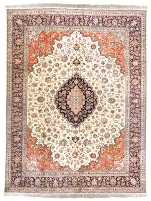 Ghom Seide, Iran, ca. 400 x 303 cm, - Orientteppiche, Textilien & Tapisserien