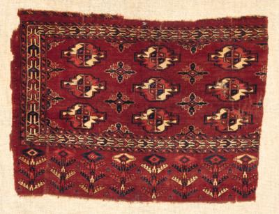 Yomut Chuval, West Turkestan, c. 105 x 75 cm, - Orientální koberce, textilie a tapiserie