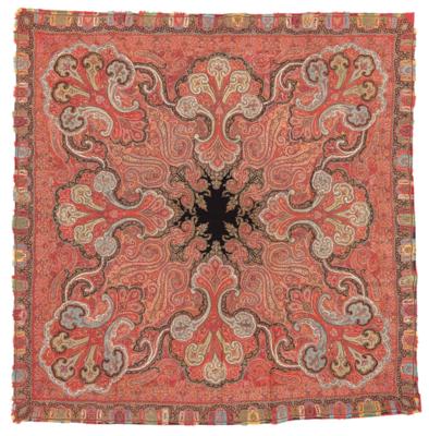 Kashmir Shawl, North India, c. 196 x 190 cm, - Oriental Carpets, Textiles and Tapestries