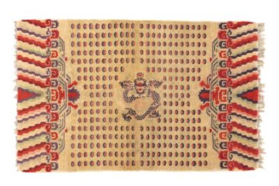 Khaden, Tibet, c. 145 x 93 cm, - Orientální koberce, textilie a tapiserie