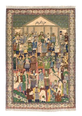 Kirman Meshehir, Iran, c. 199 x 139 cm, - Oriental Carpets, Textiles and Tapestries