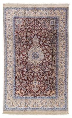 Nain Seide, Iran, ca. 343 x 210 cm, - Orientteppiche, Textilien & Tapisserien