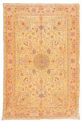 Silk Embroidery, India, c. 262 x 172 cm, - Oriental Carpets, Textiles and Tapestries