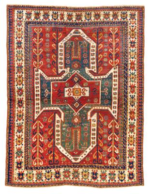 Sevan Kazak, Southwest Caucasus, c. 245 x 190 cm, - Oriental Carpets, Textiles and Tapestries