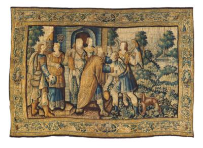 Tapisserie, Brüssel, ca. H. 252 x B. 375 cm, - Orientteppiche, Textilien & Tapisserien