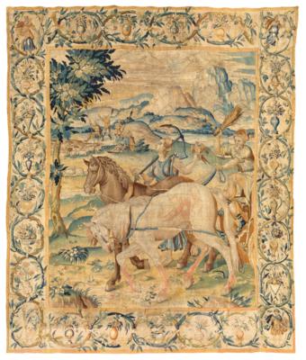 Tapestry, Brussels, c. 357 cm high x 300 cm wide, - Oriental Carpets, Textiles and Tapestries