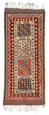 Gaschgai Kelim, Iran, ca. 320 x 140 cm, - Oriental Carpets, Textiles and Tapestries