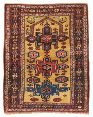 Kaukasischer Knüpfteppich, Armenien, ca. 126 x 104 cm, - Oriental Carpets, Textiles and Tapestries