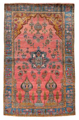 Keschan Seide, Iran, ca. 155x 103 cm, - Orientteppiche, Textilien & Tapisserien