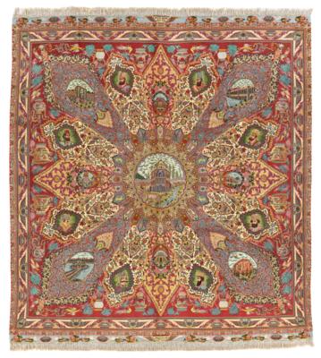 Tabriz extra fein, Iran, ca. 320 x 300 cm, - Oriental Carpets, Textiles and Tapestries