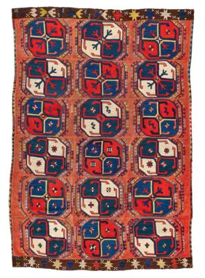 Usbek-Tuch, Usbekistan, ca. 192 x 132 cm, - Oriental Carpets, Textiles and Tapestries