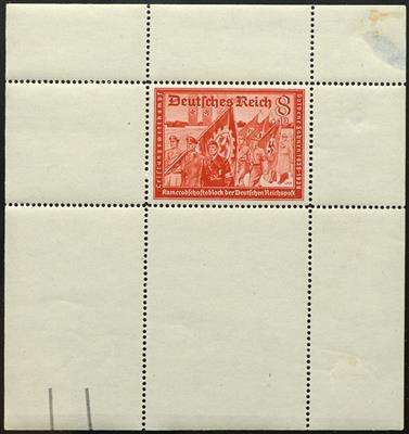 ** - D.Reich Nr. 774 (8 + 12 Pfg. Postkameradschaft 1941) als Probedruck im Blockformat in Rotorange, - Briefmarken