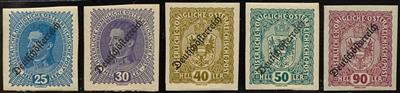 */**/gestempelt - Teilsammlung Österr. Ausg. 1918/1937 mit Plattenf., - Známky