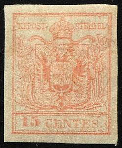 * - Lombardei-Venetien Nr. 3 M III, - Briefmarken