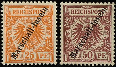 * - Marshall-Inseln Nr. 3 I (Eckrandstück angetrennt, - Stamps