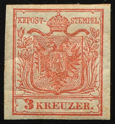 * - Österr. Nr. 3 H Ia hellzinnober, - Stamps