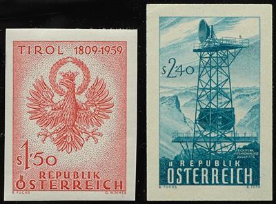 ** - Österreich Nr. 1067 U/68 U (Tirol bzw. Richtfunknetz), - Stamps