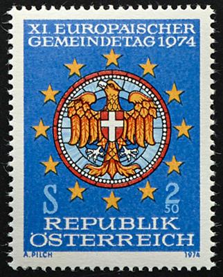 ** - Österreich Nr. VIII (Gemeindetag 1974) nicht verausgabt, - Briefmarken