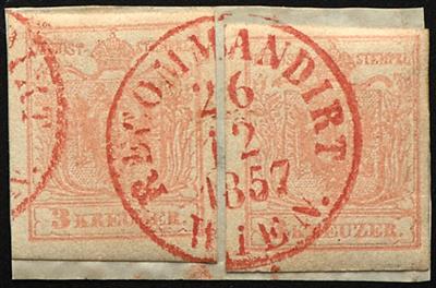 Briefstück - Österreich Nr. 3 M IIIb, - Briefmarken