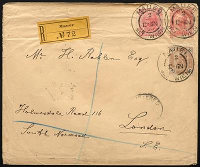 gestempelt/Briefstück/Poststück - Sammlung Österr. ca. 1883/1896, - Francobolli
