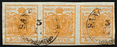 gestempelt - Lombardei Nr. 1 orange, - Stamps
