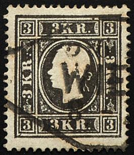 gestempelt - Österreich Nr. 11 I/Type Ia (beide "R" normal), - Francobolli