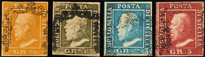 gestempelt - Sizilien Nr. 1/4, - Stamps