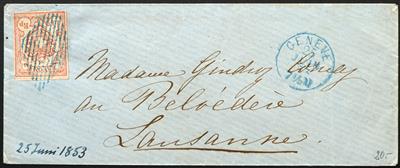 Poststück - Kl. Partie Poststücke Alt - Schweiz aus ca. 1852/1885, - Stamps