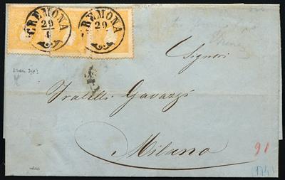 Poststück - Lombardei-Venetien Nr. 6 I, - Stamps