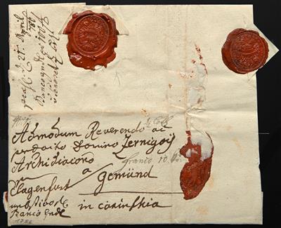 Poststück - Österr. 1786 "Laibach" - Francobolli