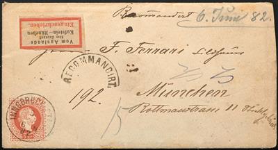 Poststück - Österr. 1882: Nr. 37 II (3 Stück, - Briefmarken