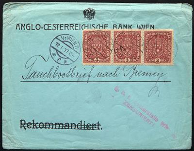 Poststück - Österr. Monarchie 1917, - Briefmarken