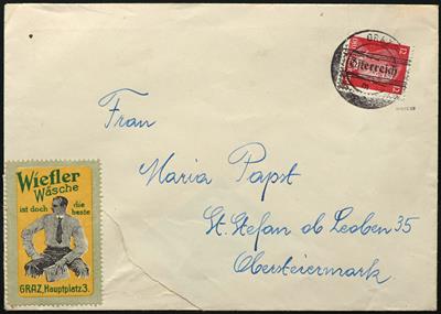 Poststück - Österr. Partie Belege aus 1945 meist Überdruckausgaben, - Stamps