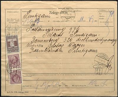 Poststück - Österreich 1916, - Stamps