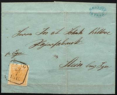 Poststück - Österreich Nr. 1 H III, - Briefmarken